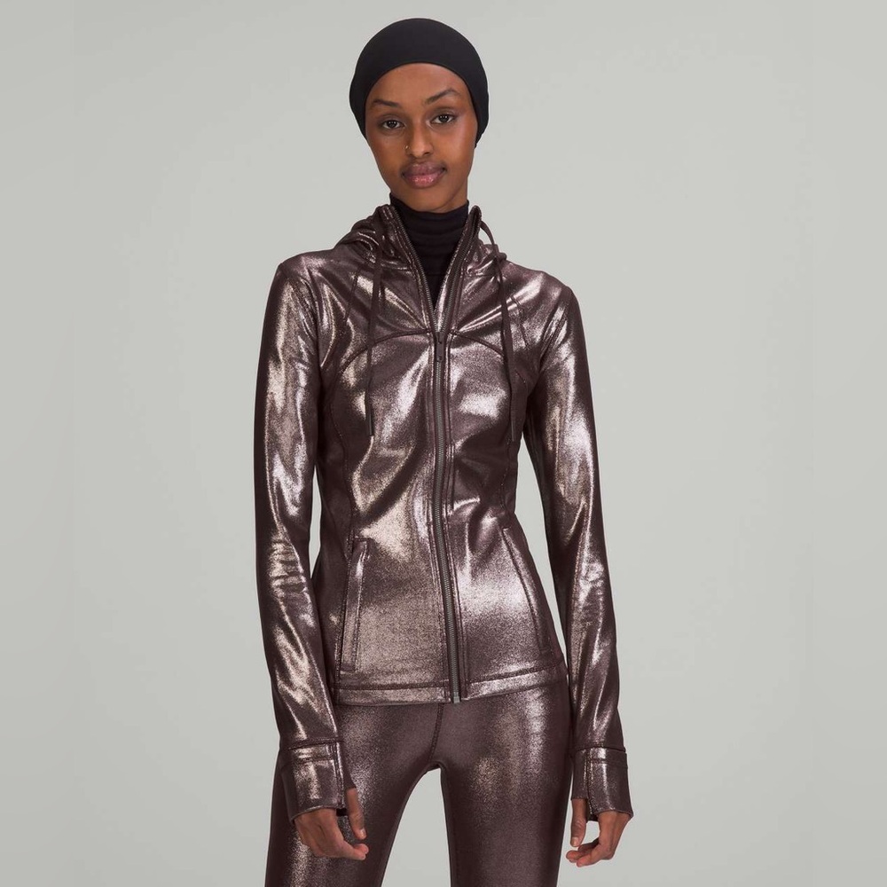 New LULULEMON LIMITED EDITION Hooded Define Jacket *Shine/French Press Sz 6